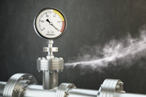 concept image for dangerous gas leak