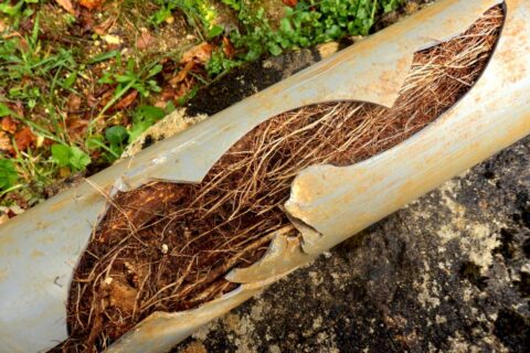 concept of top signs your pipes have root intrusion